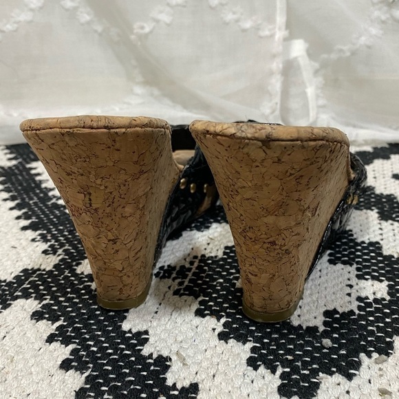 Steve Madden 90’s cork wedges with bow detail size 8 - Picture 5 of 10
